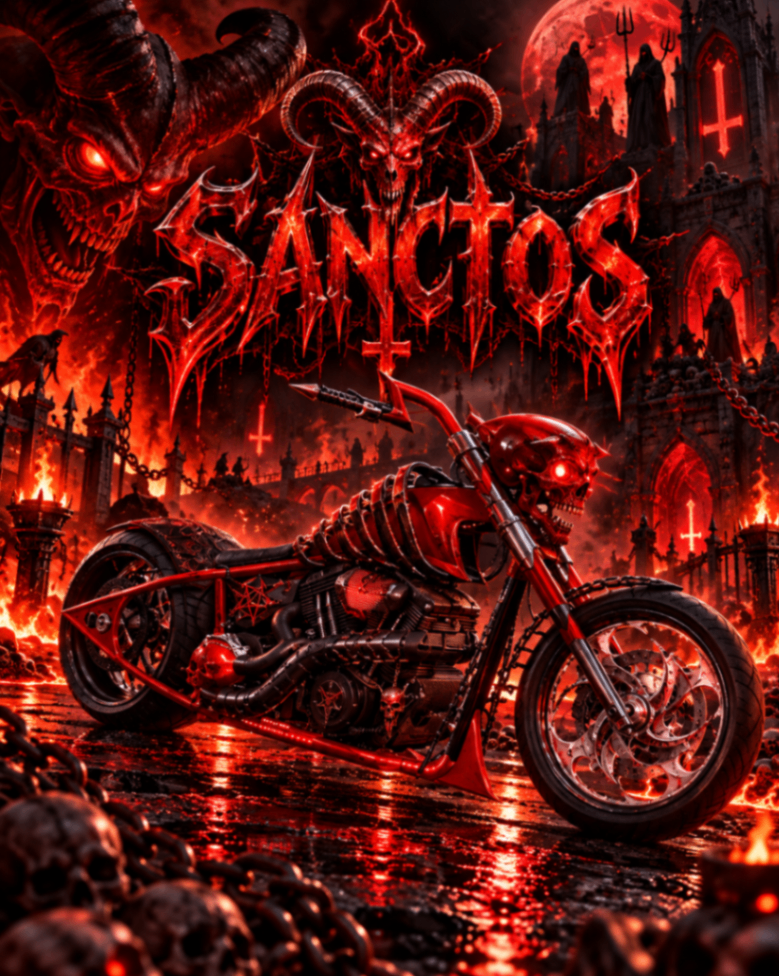 Moto Sanctos Diablo Vermelho