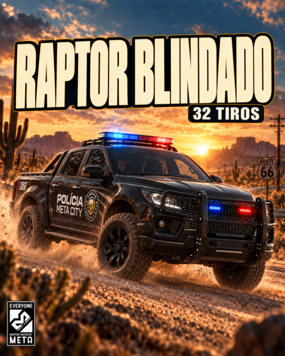 RAPTOR BLINDADA 32 TIROS (VIATURA)