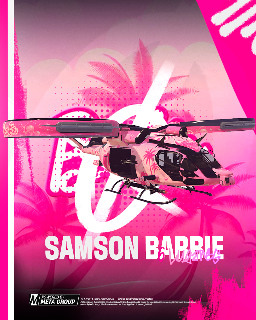 SAMSON 6 LUGARES NEON BARBIE