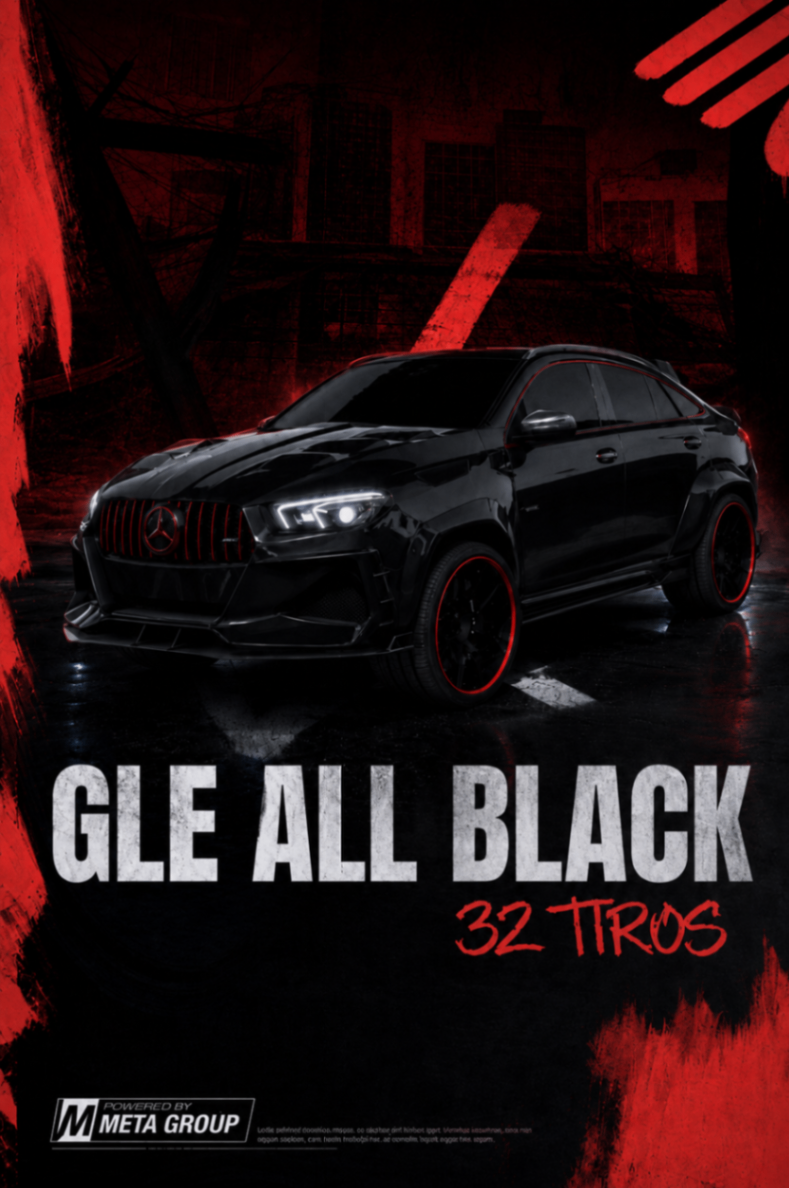 GLE ALL BLACK 32 TIROS